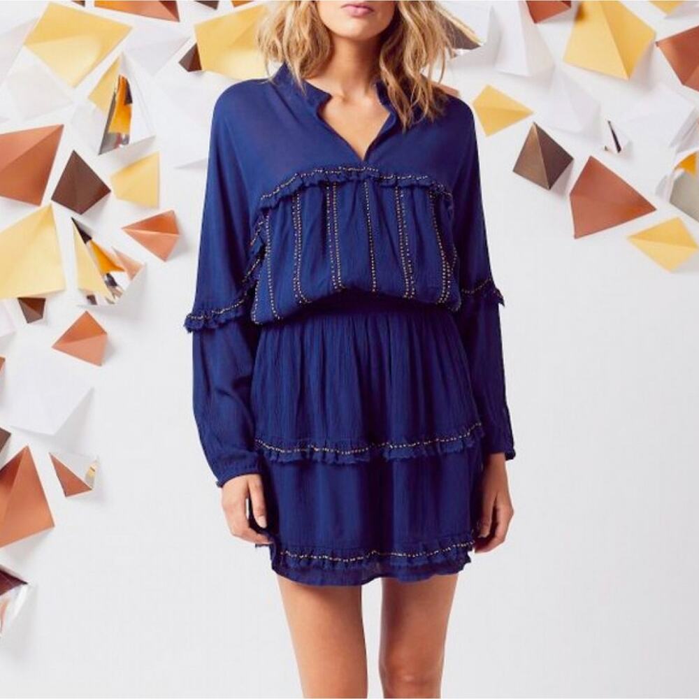 Chloe Oliver Blue Beaded Dress